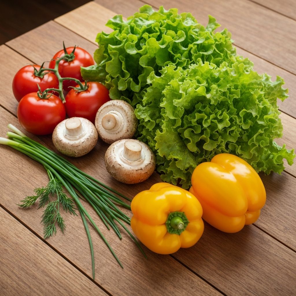 Natural ingredients and healthy lifestyle elements